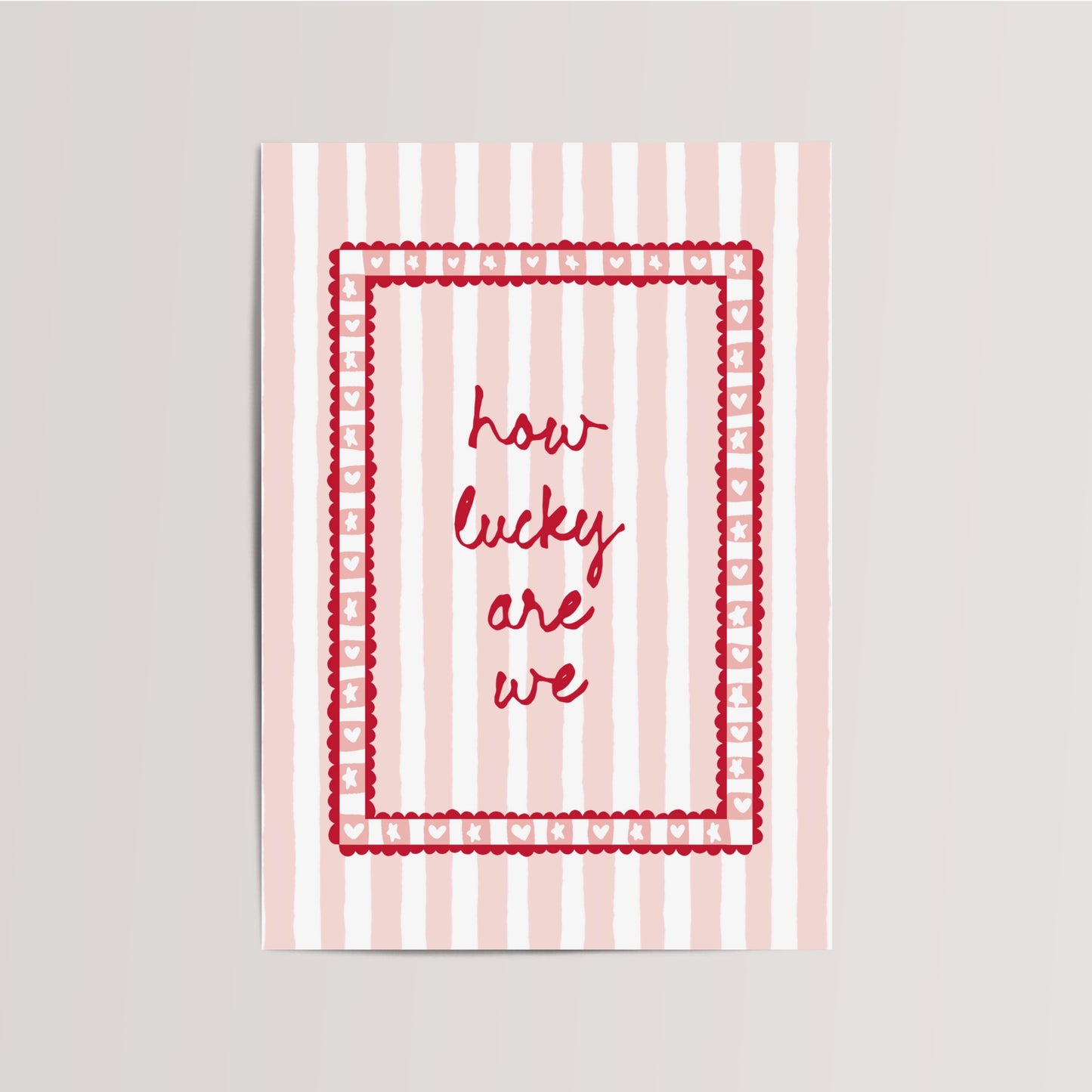 How Lucky Are We Kinderkamer Print