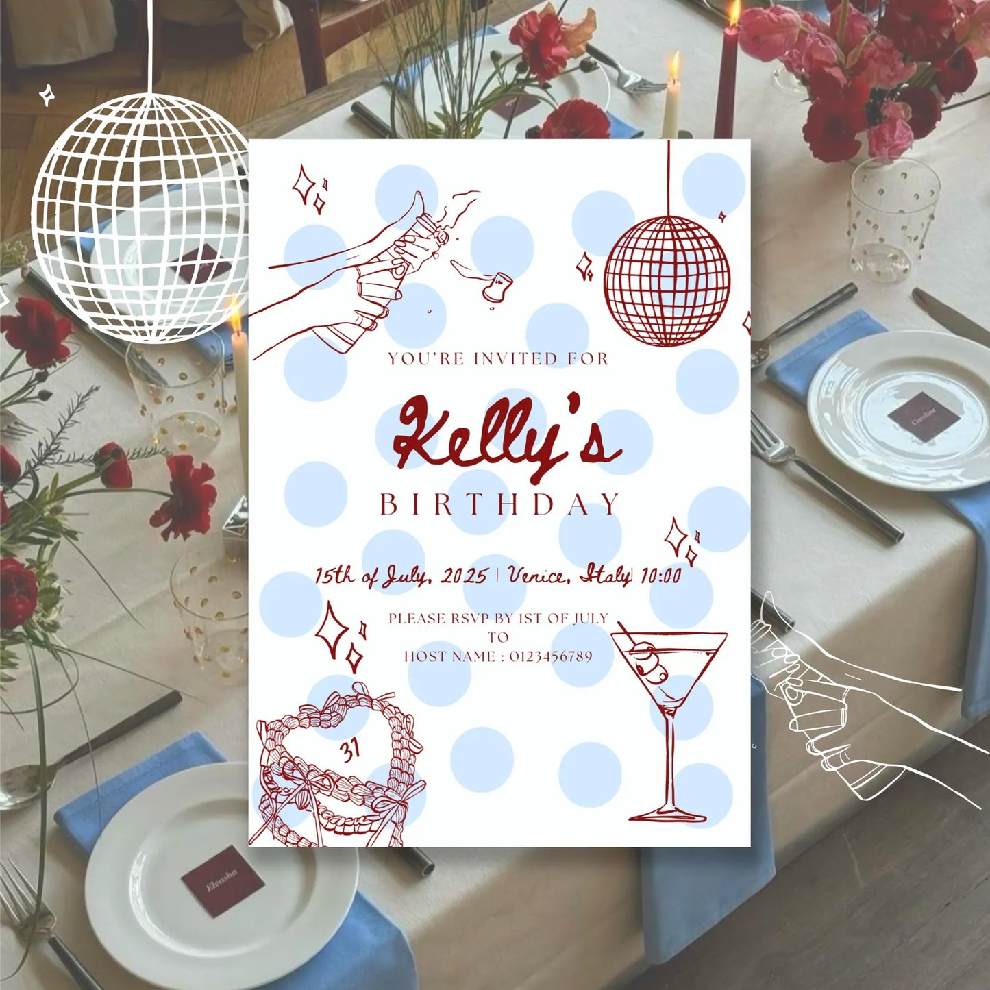 Birthday Party Invitation | Printable Canva Template