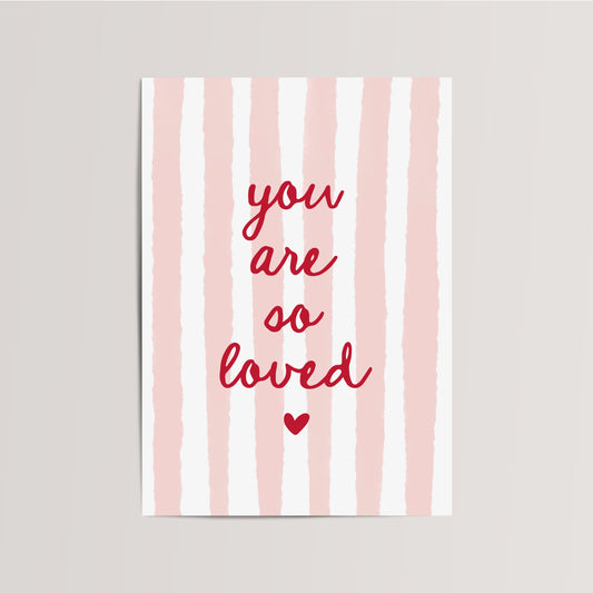 You are so Loved Kinderkamer Print