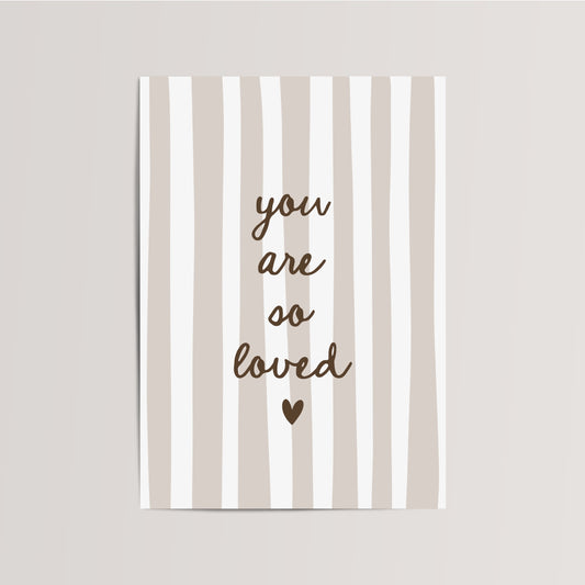 You are so Loved Kinderkamer Print
