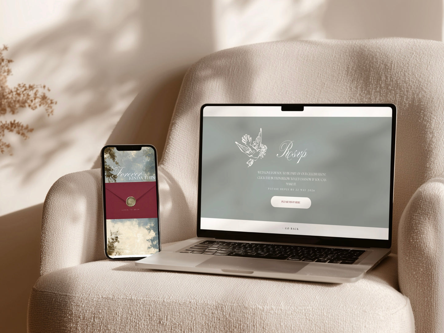 Garden Canva Wedding Website Template with RSVP | Digital Wedding Invitation