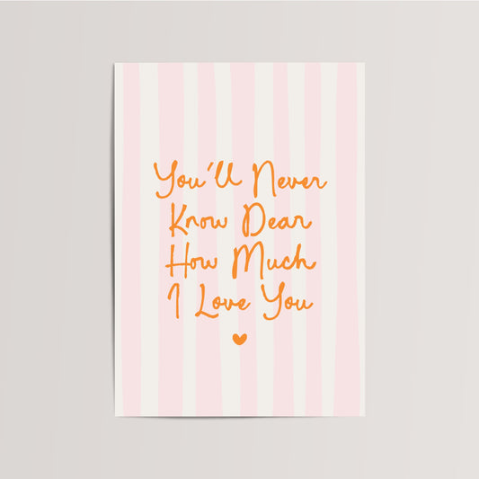 I love you Kinderkamer Print