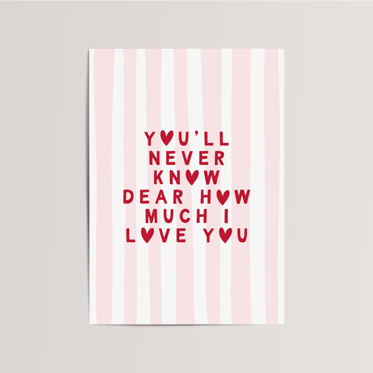 Love You Kinderkamer Print