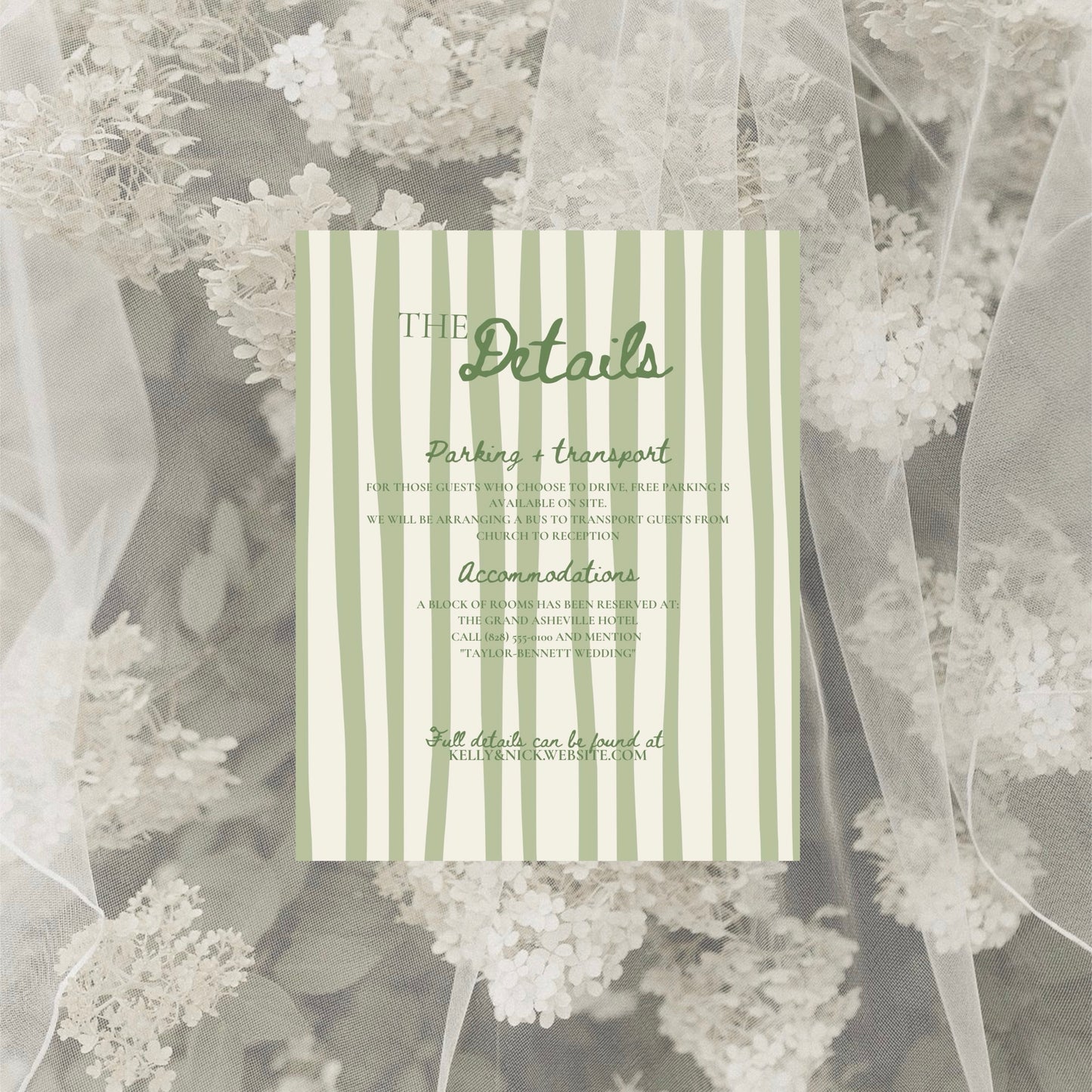 English Garden Wedding Invitation Suite Canva Template