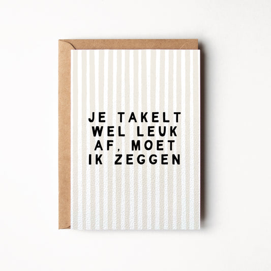 Grappige Verjaardagskaart met Tekst