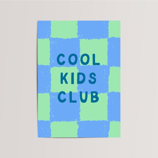 Cool Kids Club Kinderkamer Print