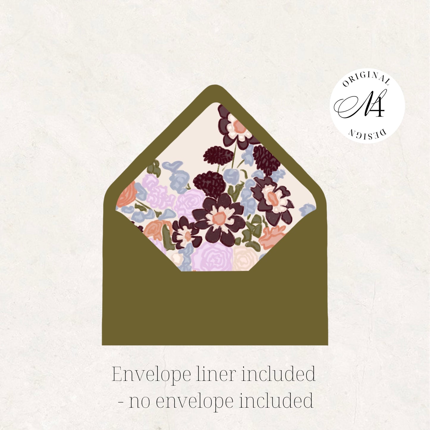 Purple Green Wedding Invitation Suite Canva Template