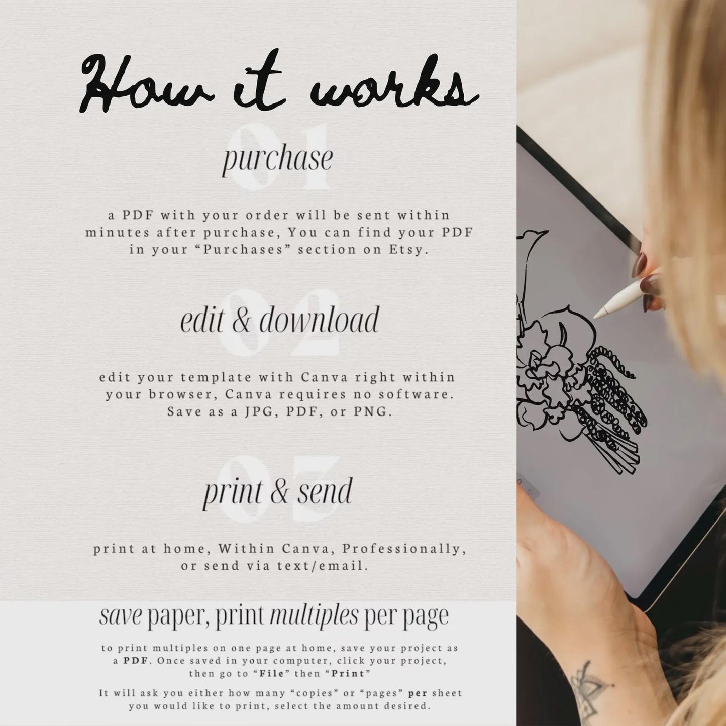 Wedding Invitation Suite Canva Template