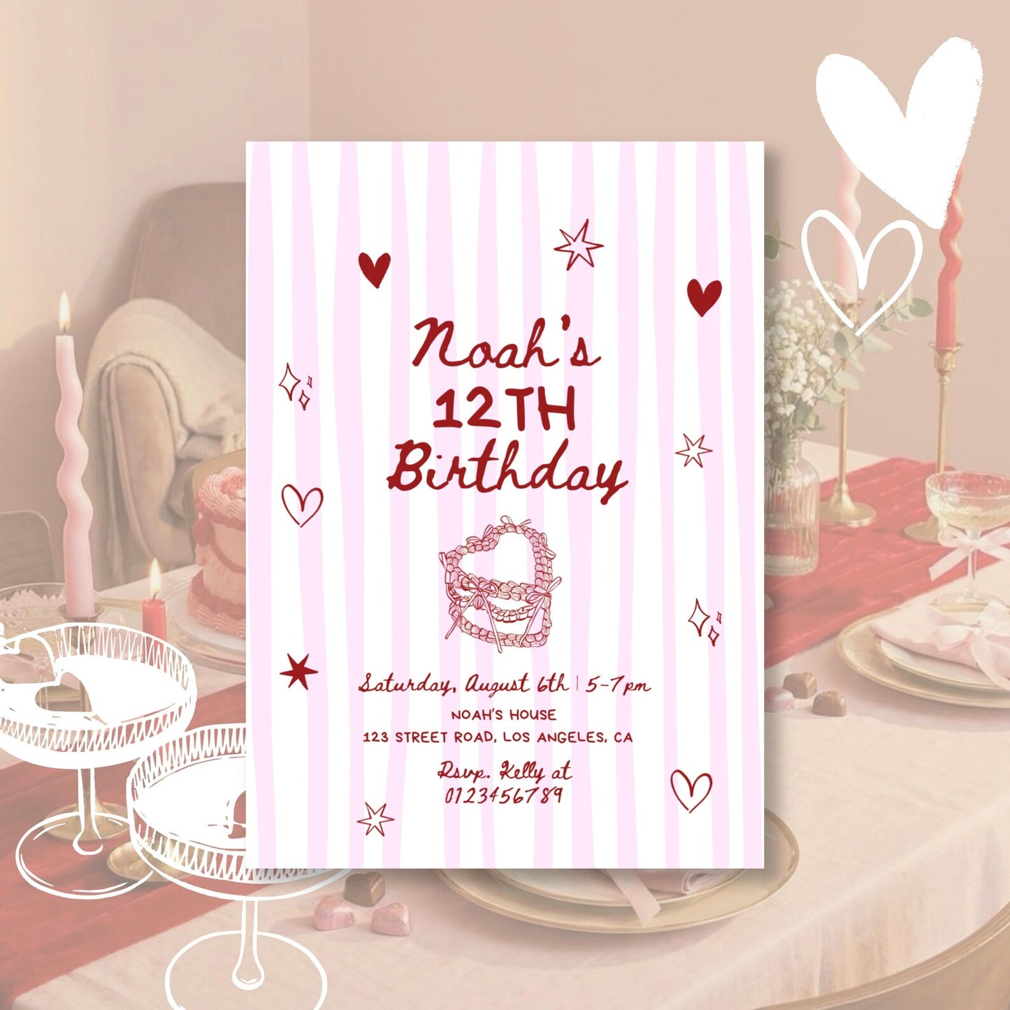 Birthday Party Invitation | Printable Canva Template