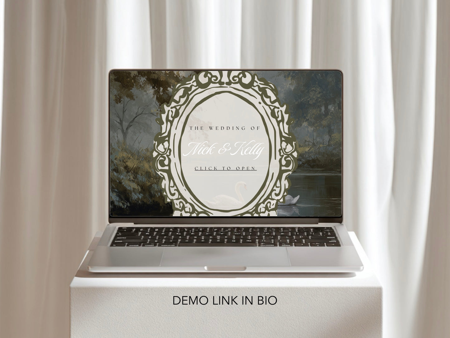 Garden Canva Wedding Website Template with RSVP | Digital Wedding Invitation