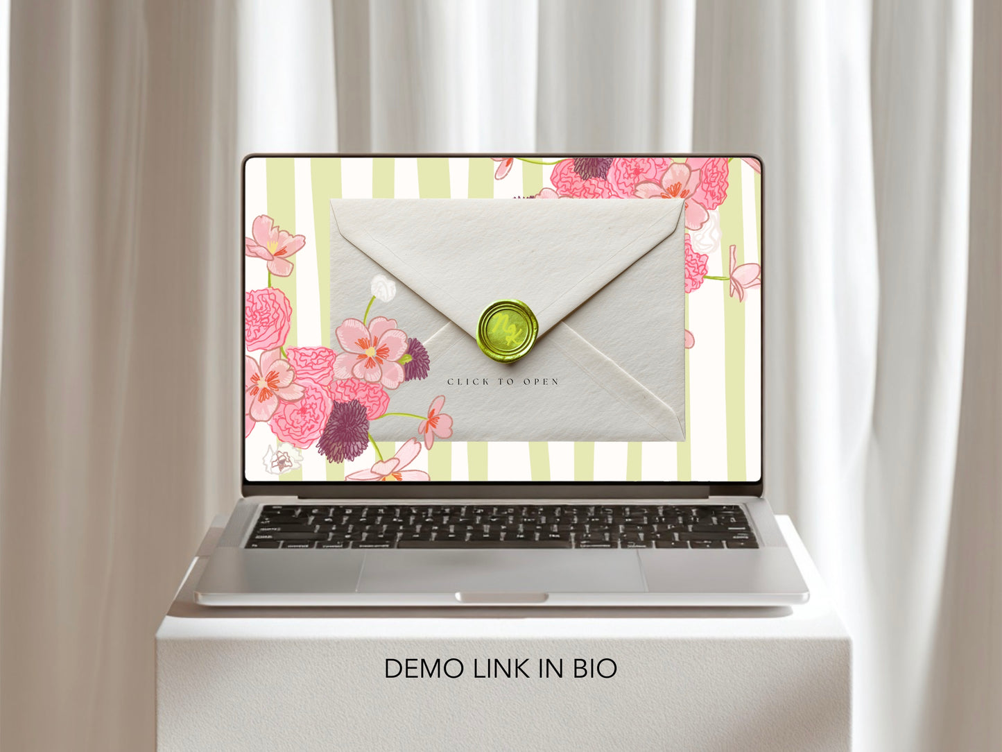 Pink & Green Canva Wedding Website Template with RSVP | Digital Wedding Invitation