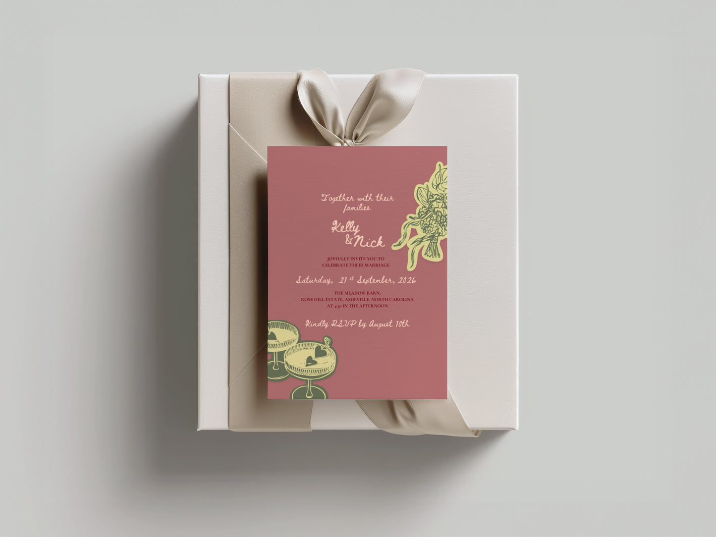 Wedding Invitation Suite Canva Template