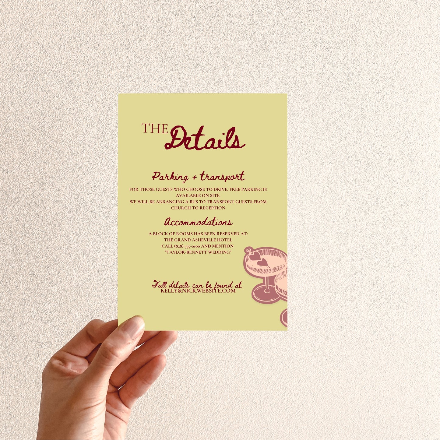 Wedding Invitation Suite Canva Template