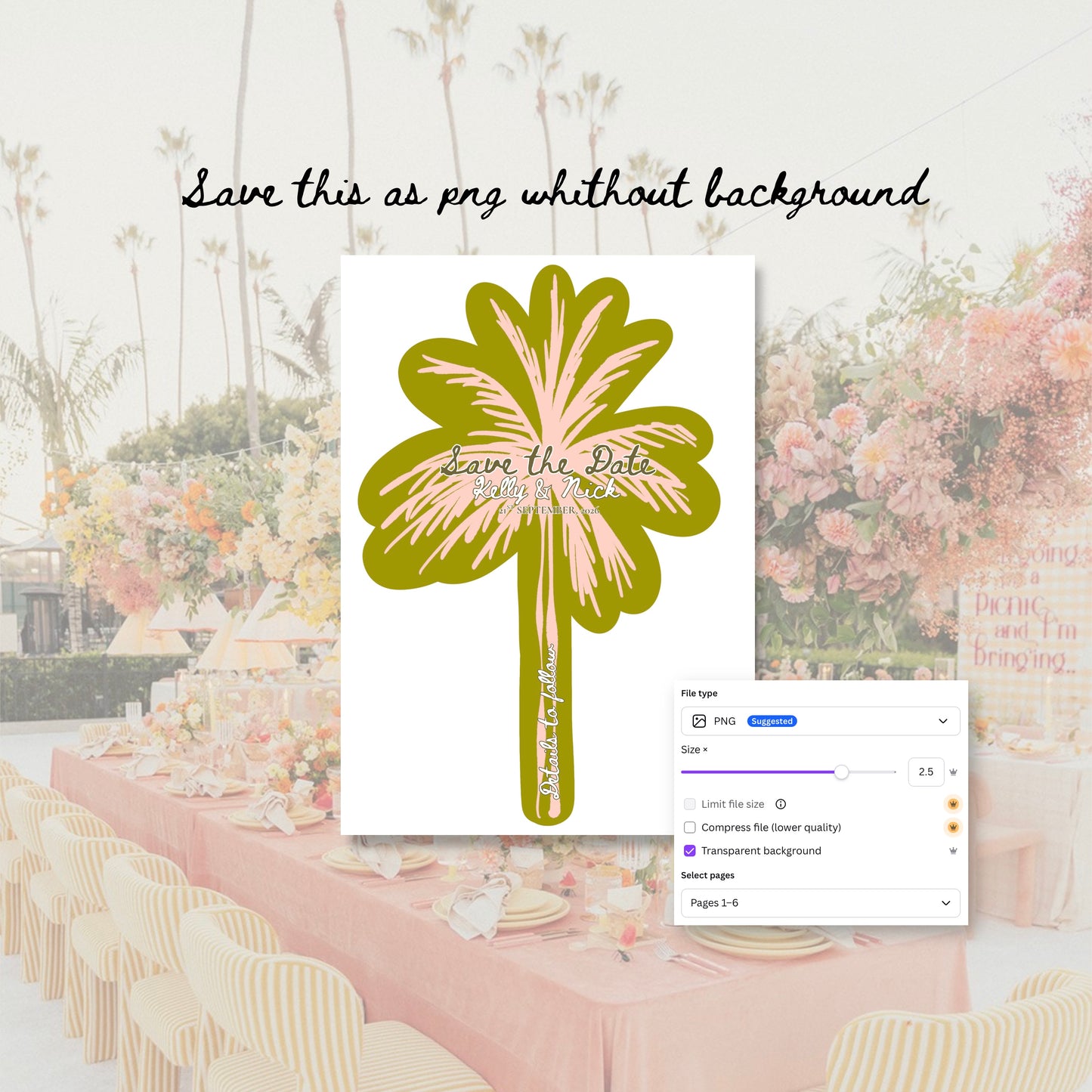 Wedding Invitation Suite Canva Template
