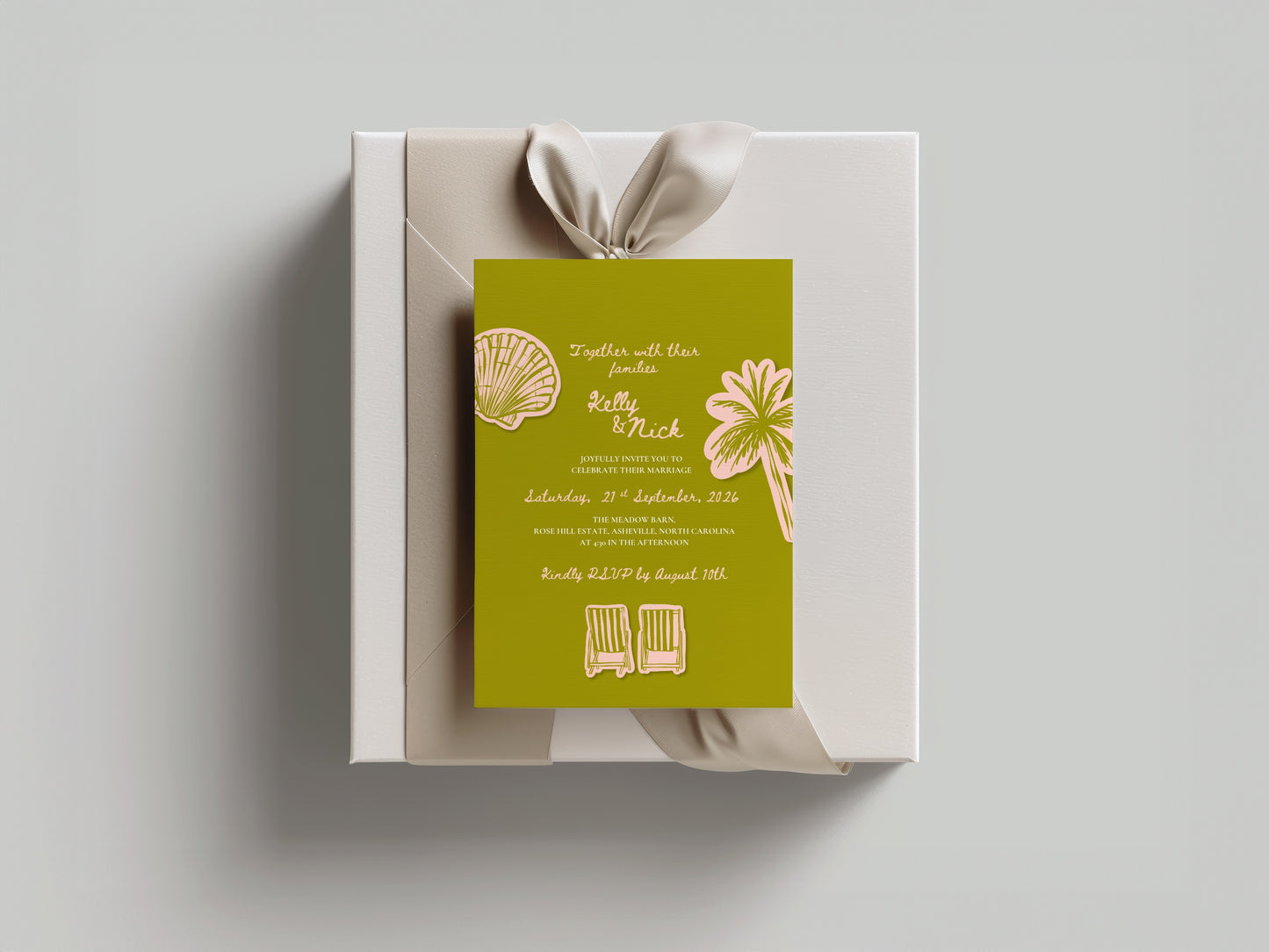 Wedding Invitation Suite Canva Template