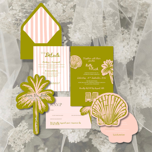 Wedding Invitation Suite Canva Template