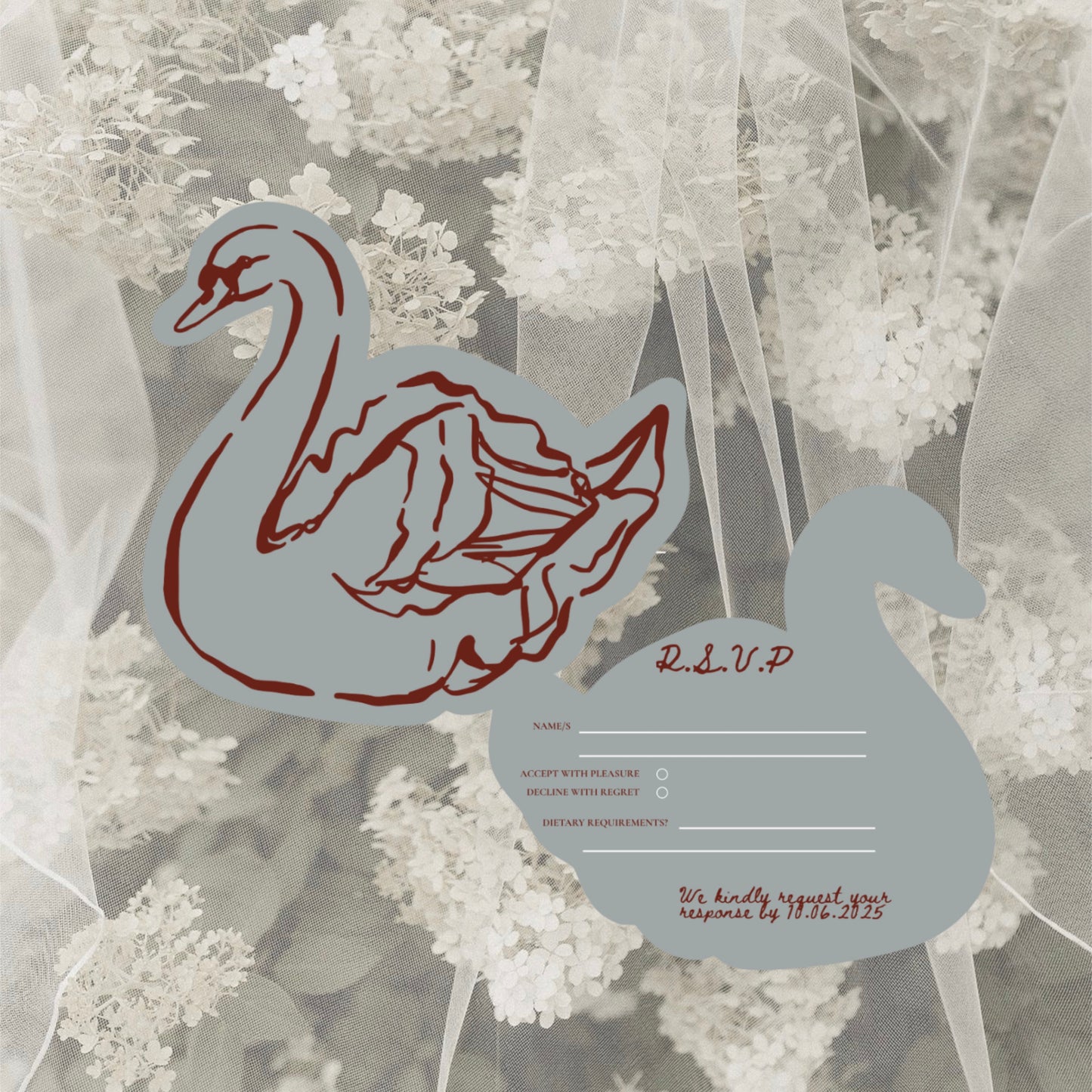 English Garden Wedding Invitation Suite Canva Template