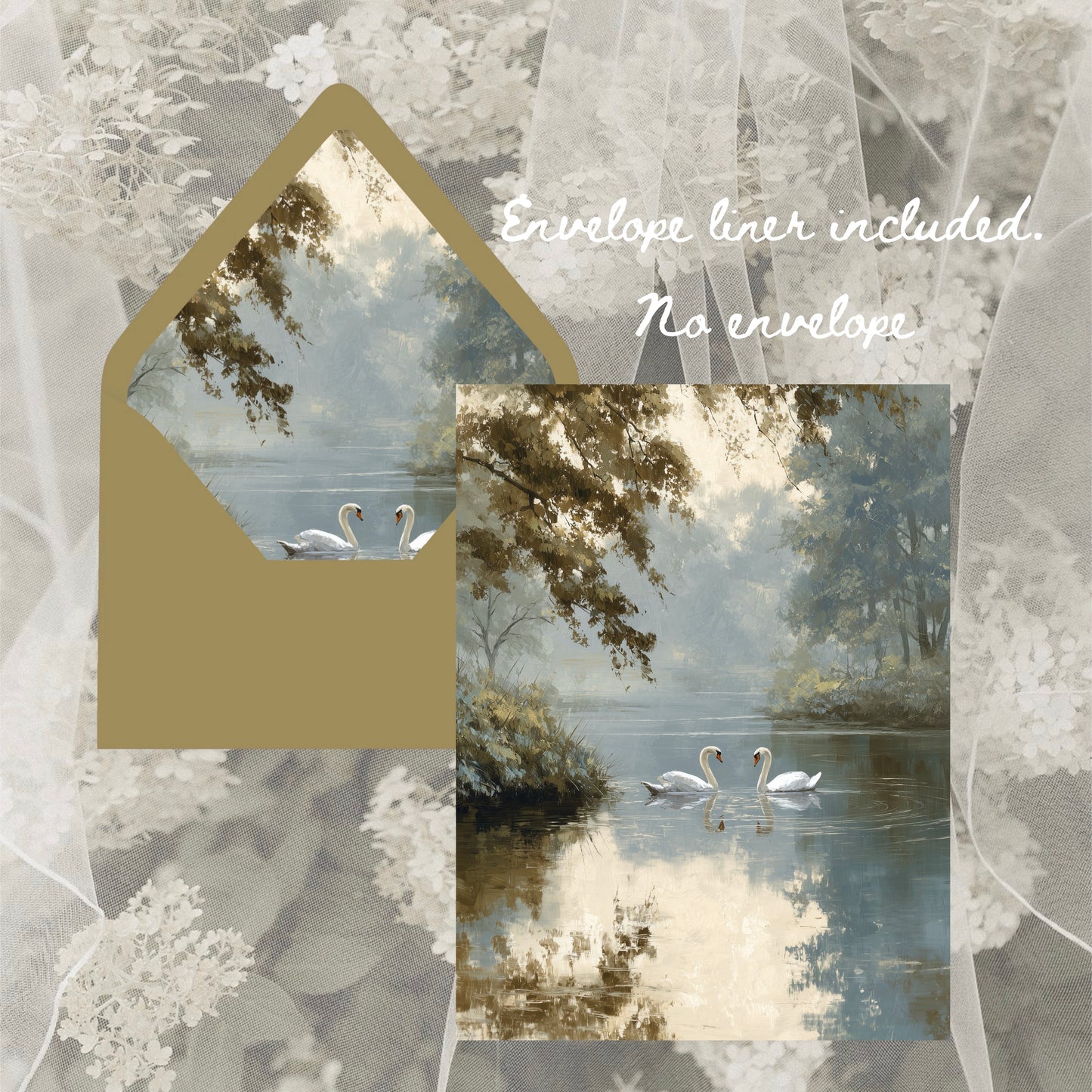 English Garden Wedding Invitation Suite Canva Template