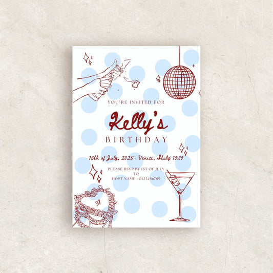 Birthday Party Invitation | Printable Canva Template