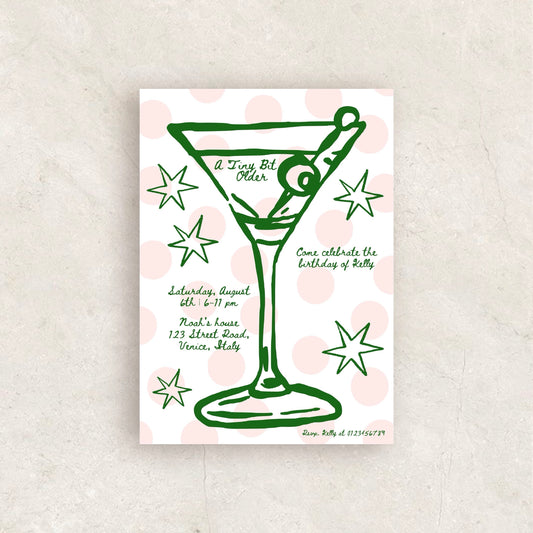 Tiny Bit Older Birthday Party Invitation