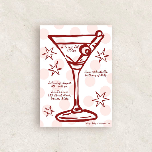 Tiny Bit Older Birthday Party Invitation
