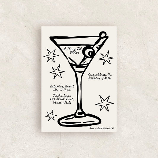 Tiny Bit Older Birthday Party Invitation