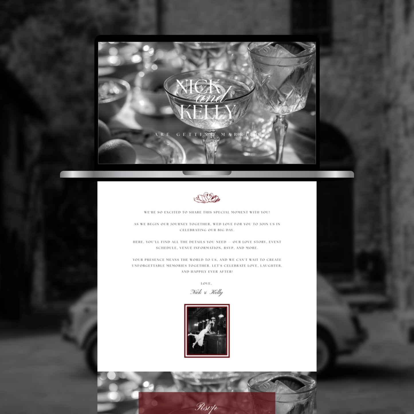 Canva Wedding Website Template | Digital Wedding Invitation