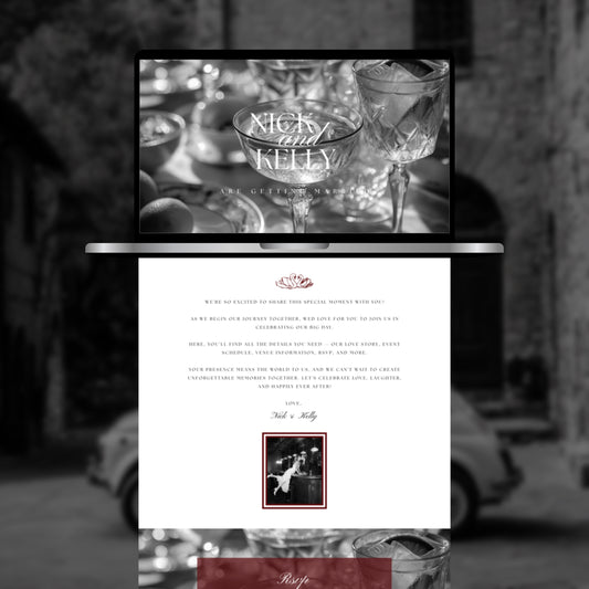 Canva Wedding Website Template | Digital Wedding Invitation