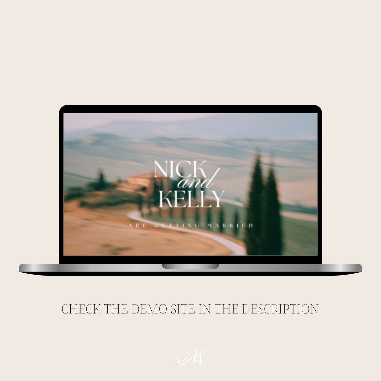 Italian Canva Wedding Website Template | Digital Wedding Invitation