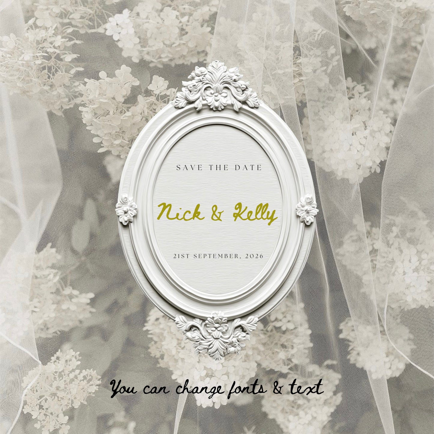 Floral Wedding Invitation Suite Canva Template