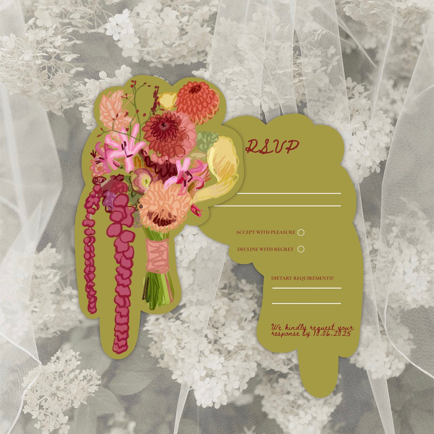 Floral Wedding Invitation Suite Canva Template