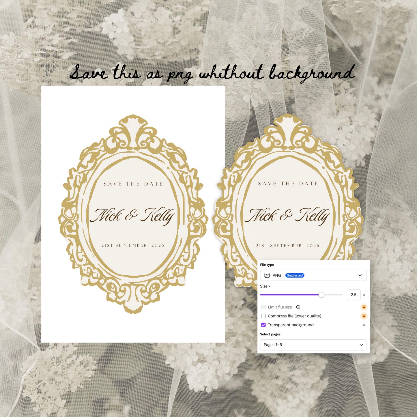 Italian Wedding Invitation Suite Canva Template