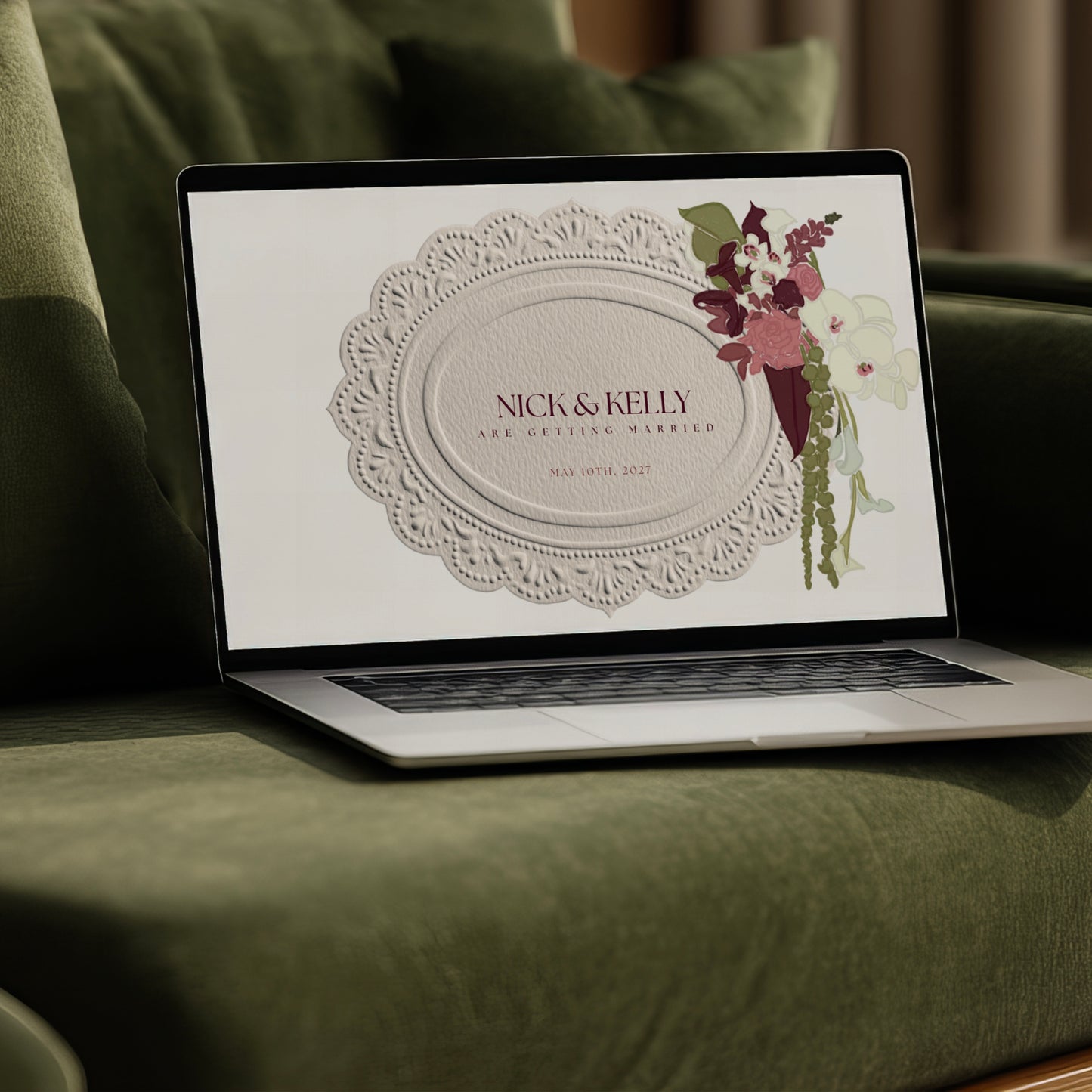 Beige Canva Wedding Website Template | Digital Wedding Invitation