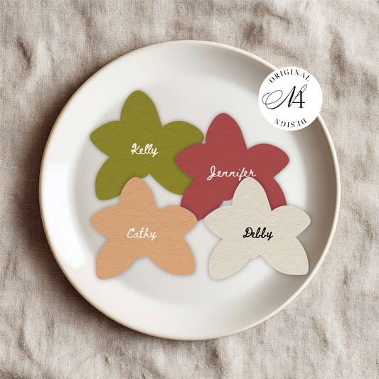 Wedding Flower Place Card | Canva Template