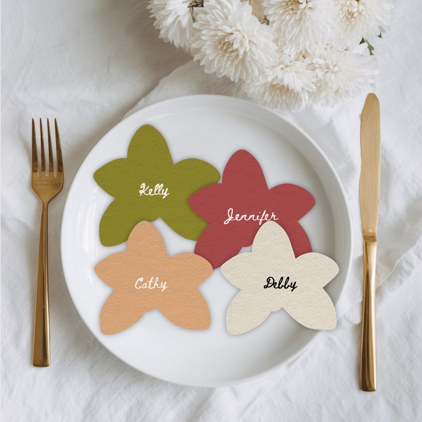 Wedding Flower Place Card | Canva Template