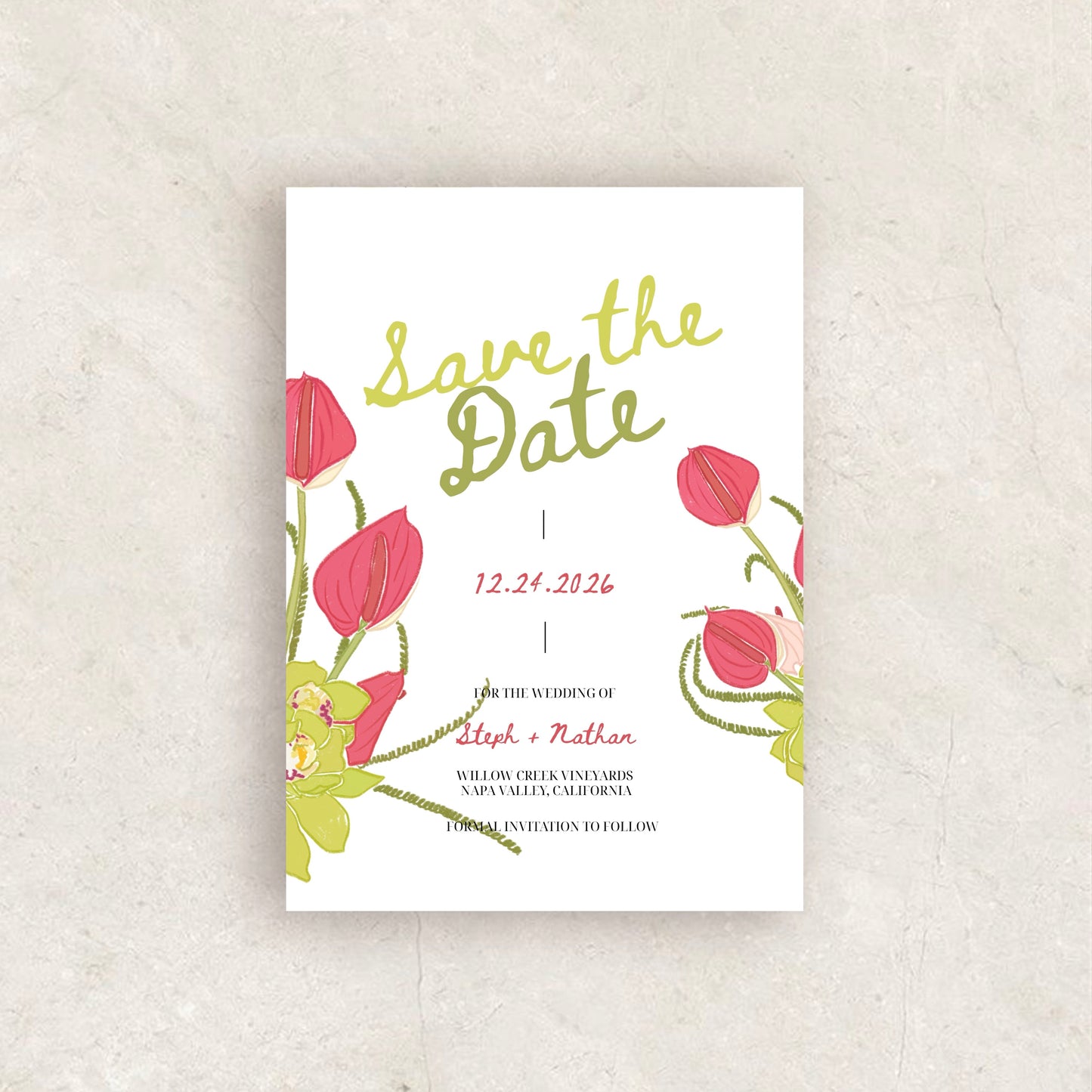 Lemon Save The Date Template
