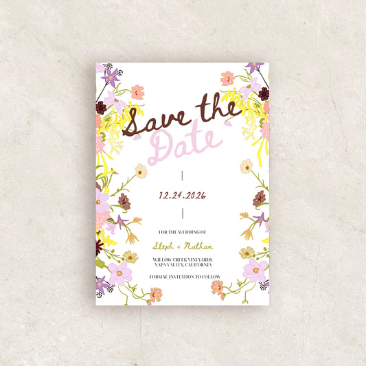 Whimsical Save The Date Template