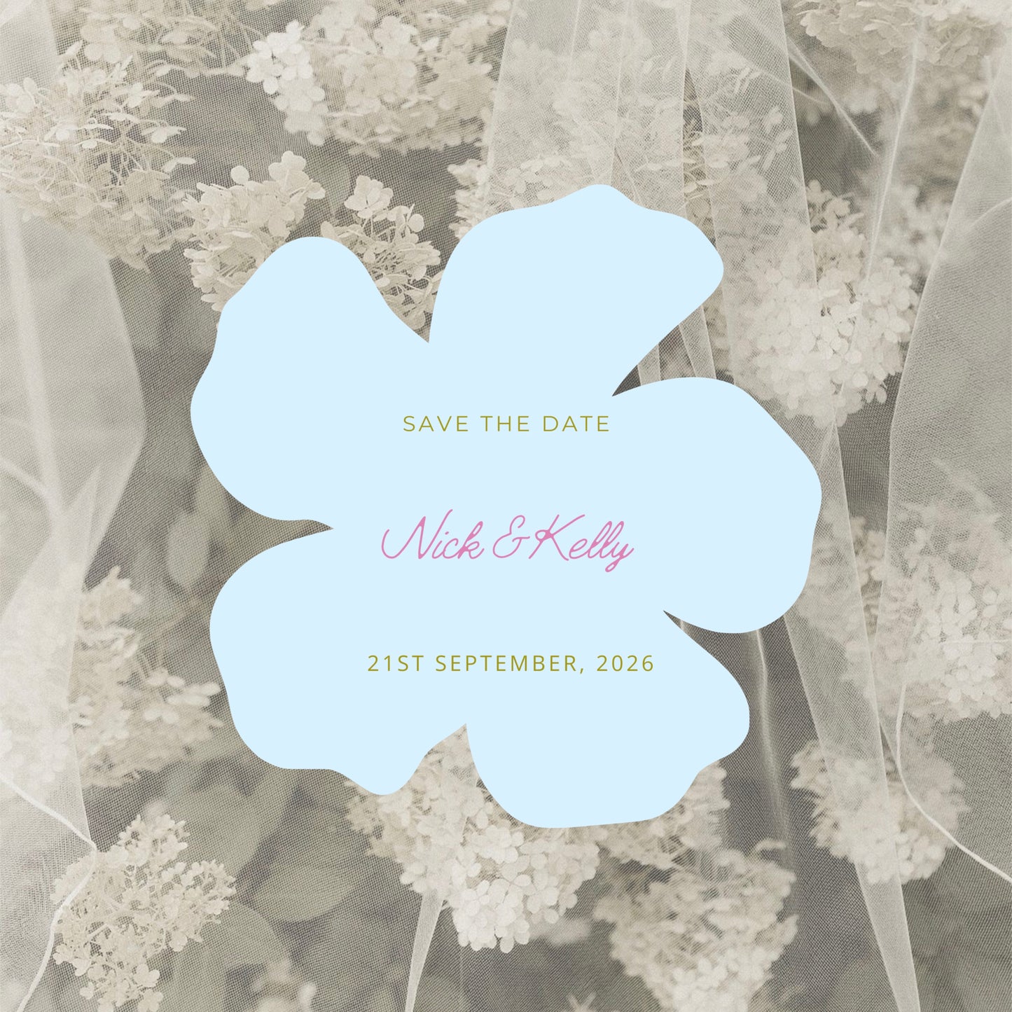 Soft Garden Wedding Invitation Suite Canva Template