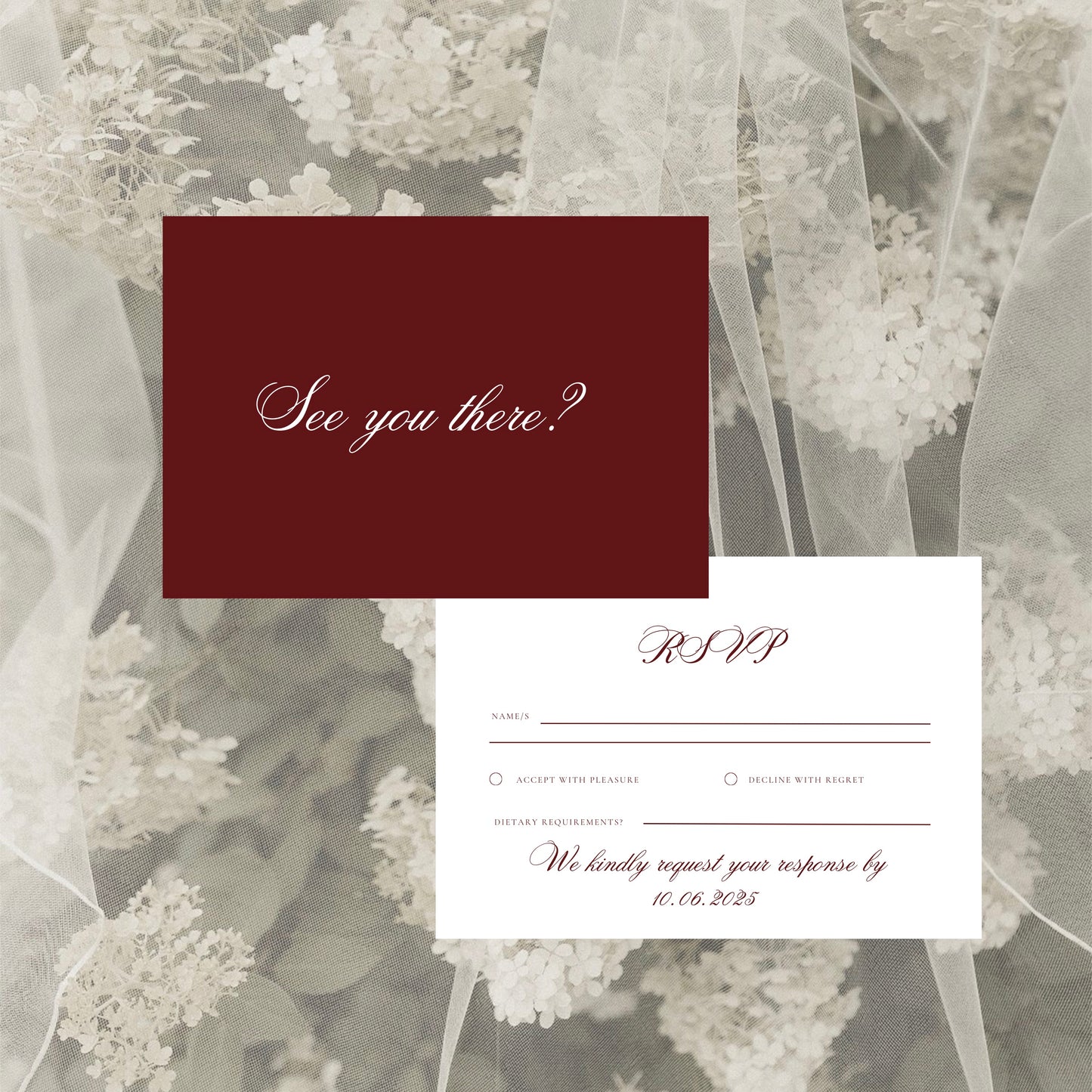 Luxury Old Money Wedding Invitation Suite Template