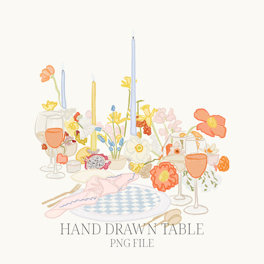 Hand Drawn Table PNG File