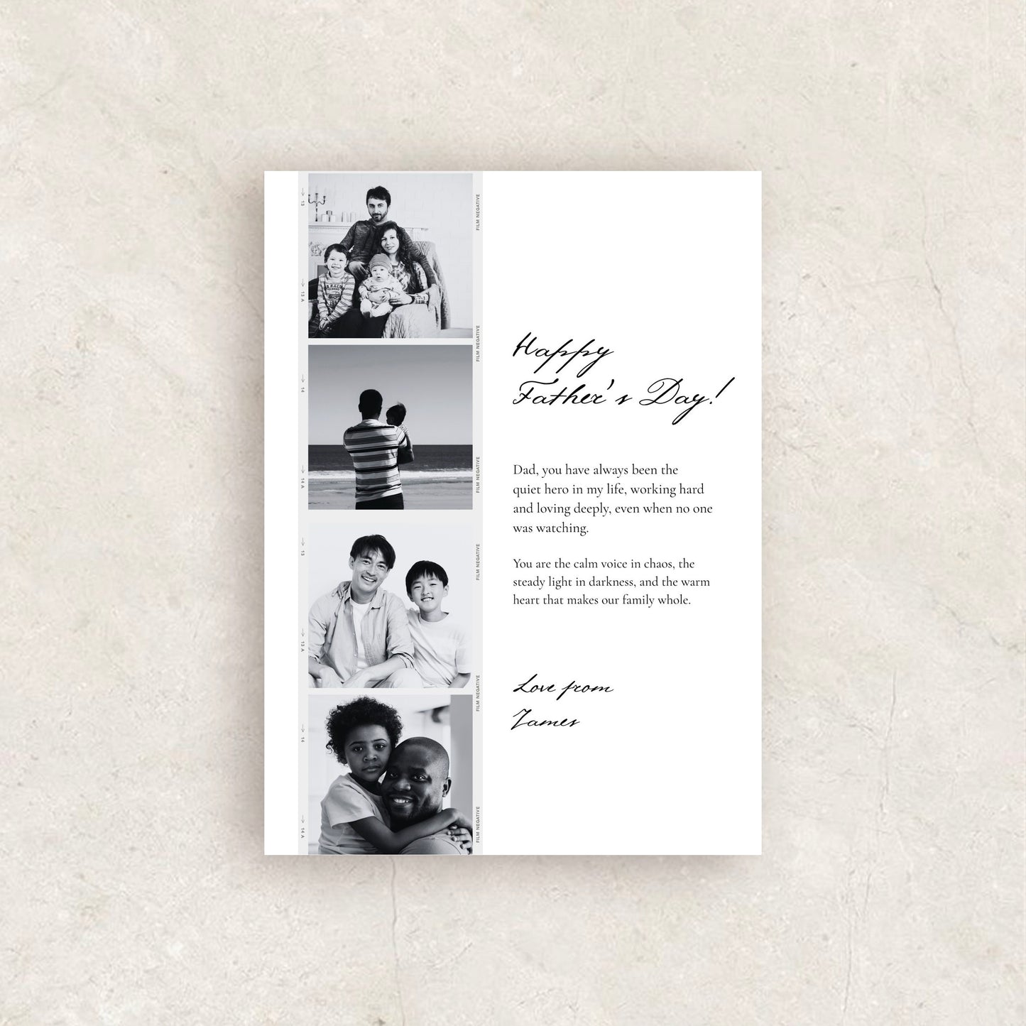 Customizable Fathers Day Photo Collage Poster | Canva Template