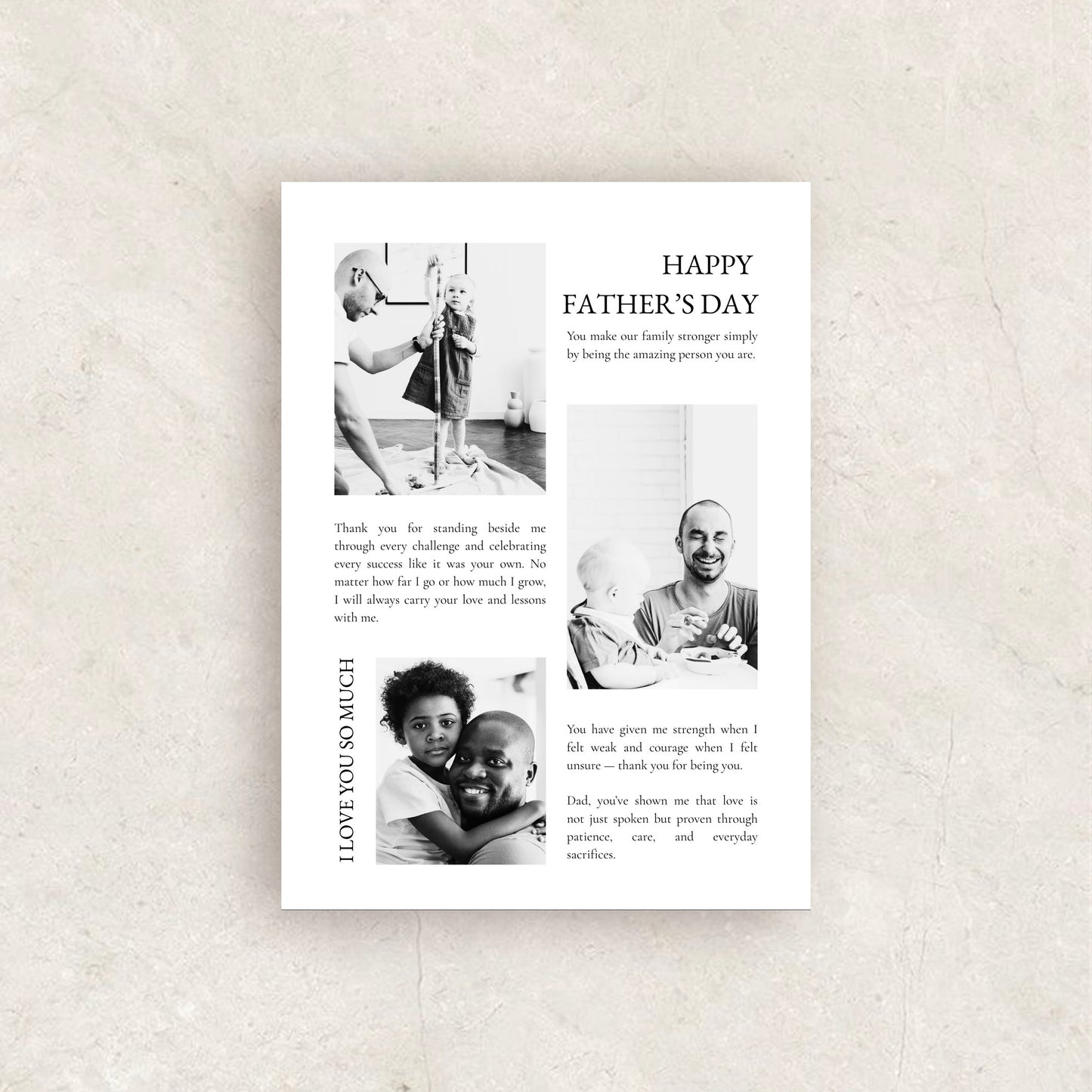 Customizable Fathers Day Photo Collage Poster | Canva Template