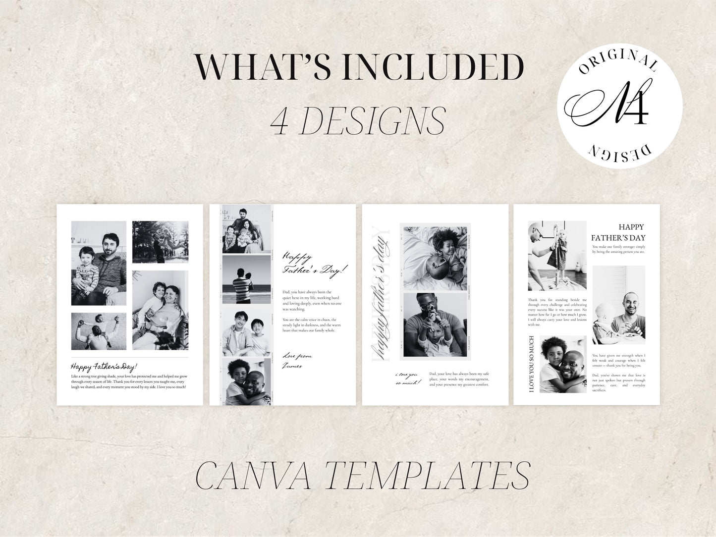 Customizable Fathers Day Photo Collage Poster | Canva Template