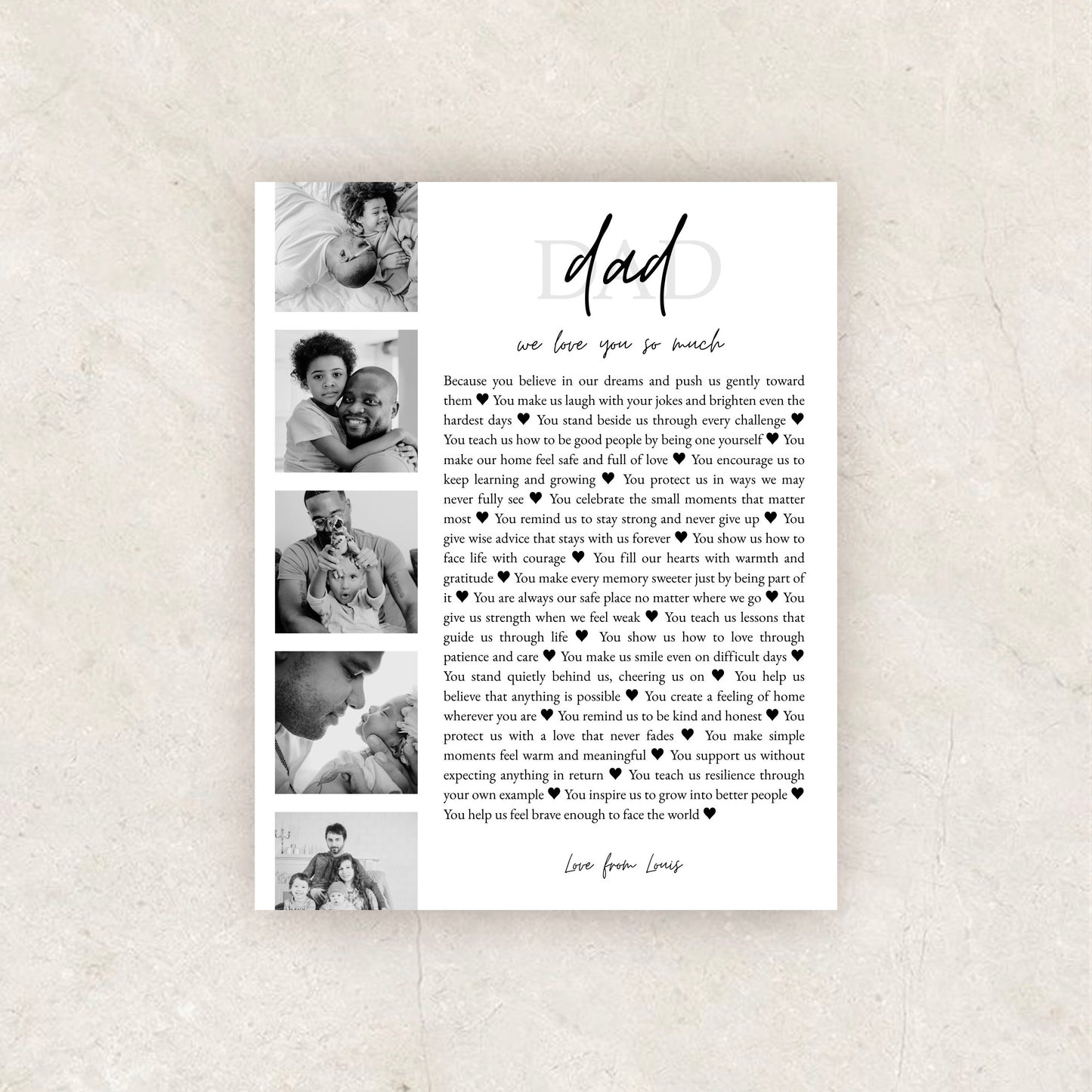 Customizable Fathers Day Print | Canva Template