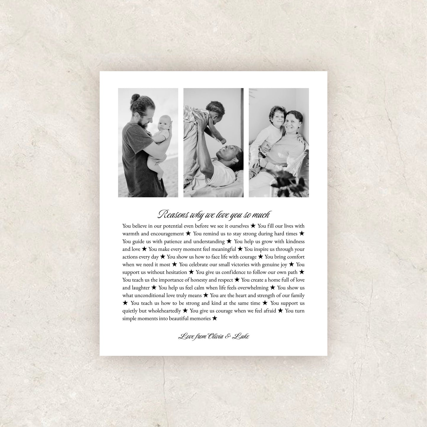 Customizable Fathers Day Print | Canva Template