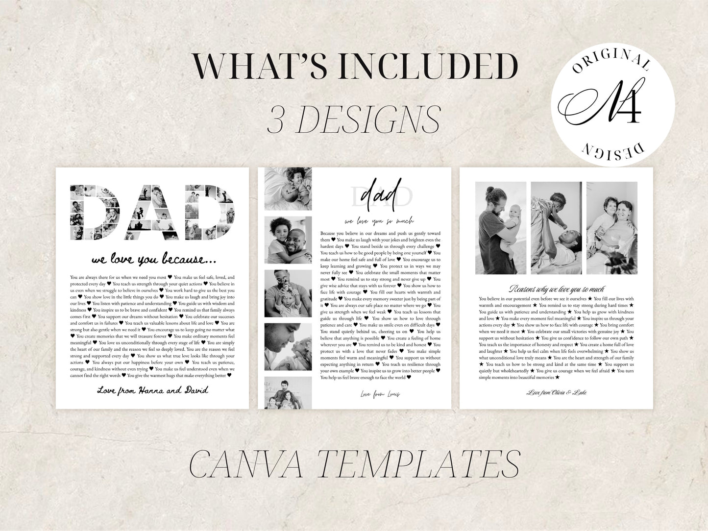 Customizable Fathers Day Print | Canva Template