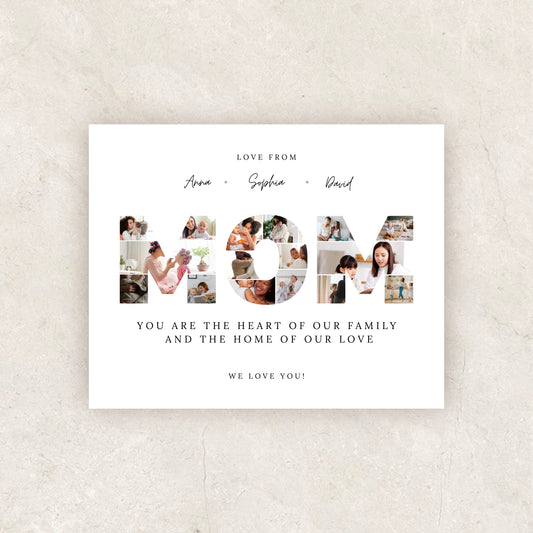 Customizable Mothers Day Photo Collage Poster | Canva Template