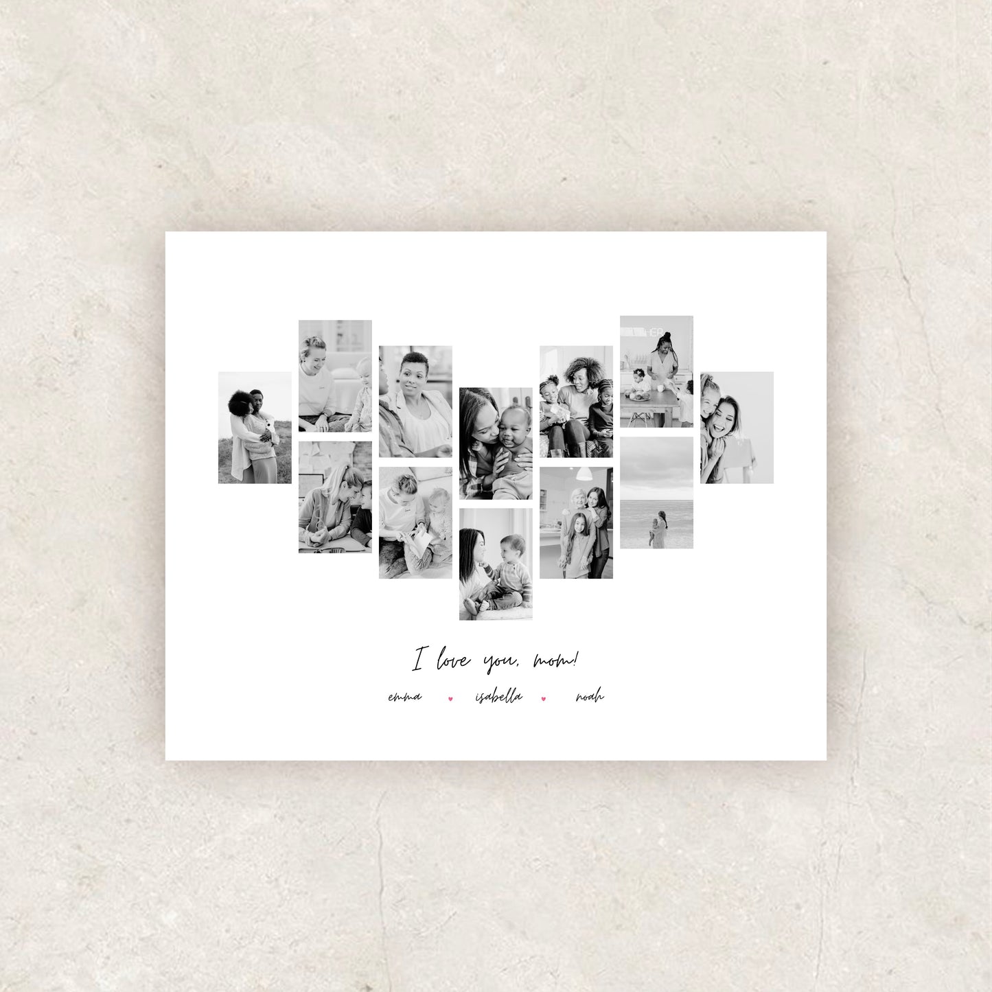 Customizable Mothers Day Photo Collage Poster | Canva Template