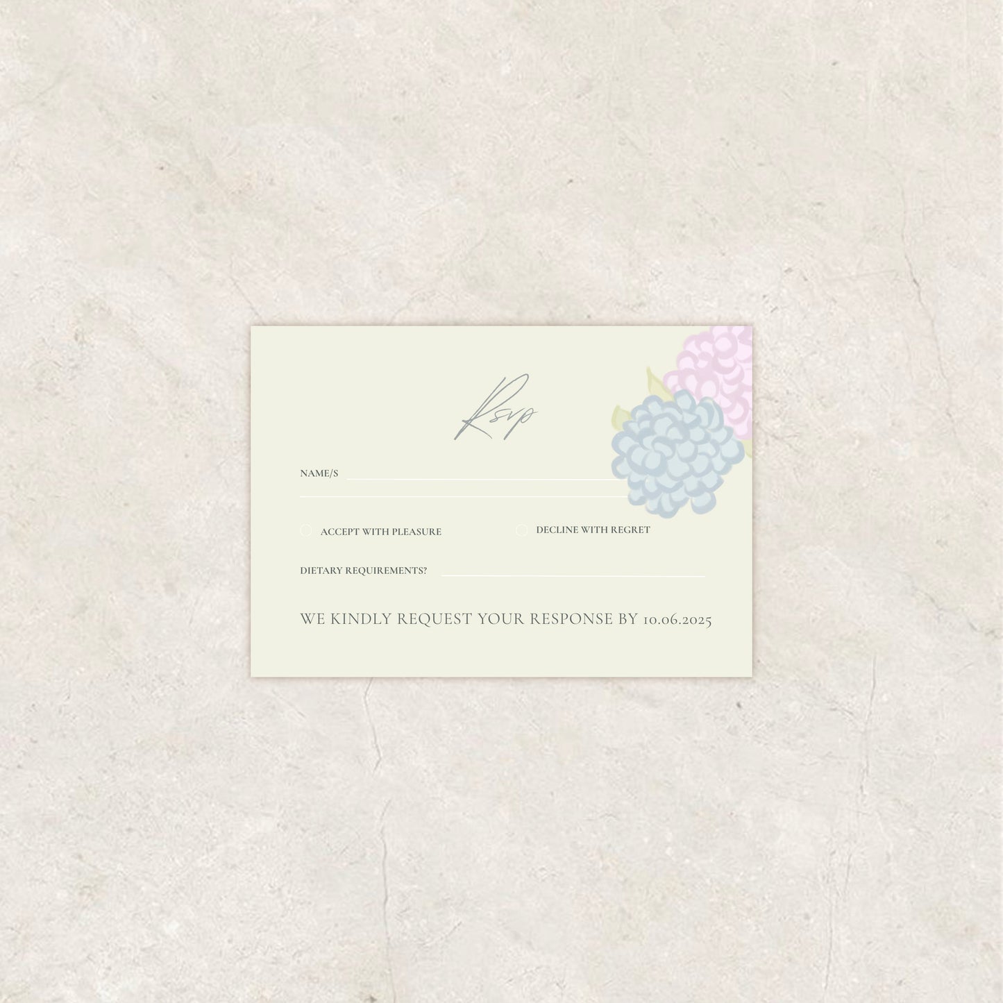 Floral Garden Wedding Invitation Suite Canva Template