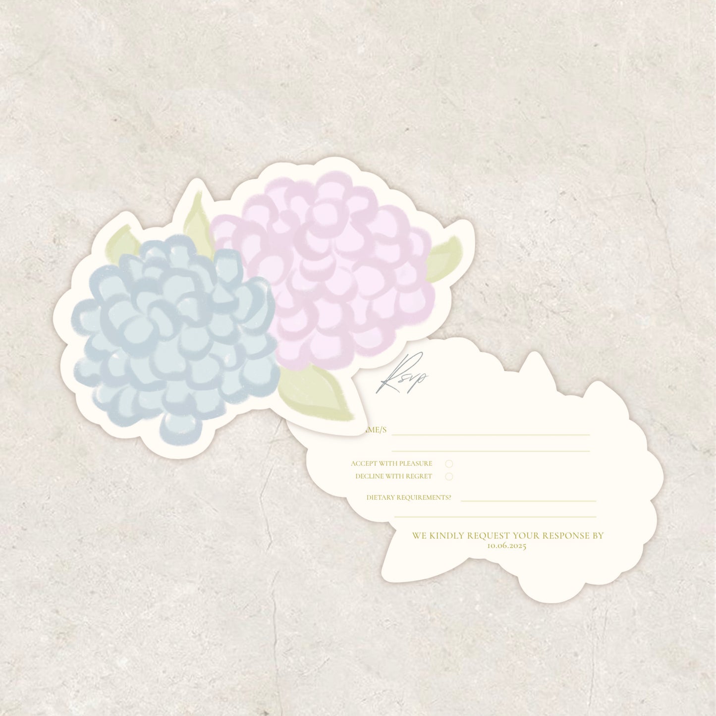 Floral Garden Wedding Invitation Suite Canva Template